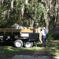 Dump Trailer with a Boom